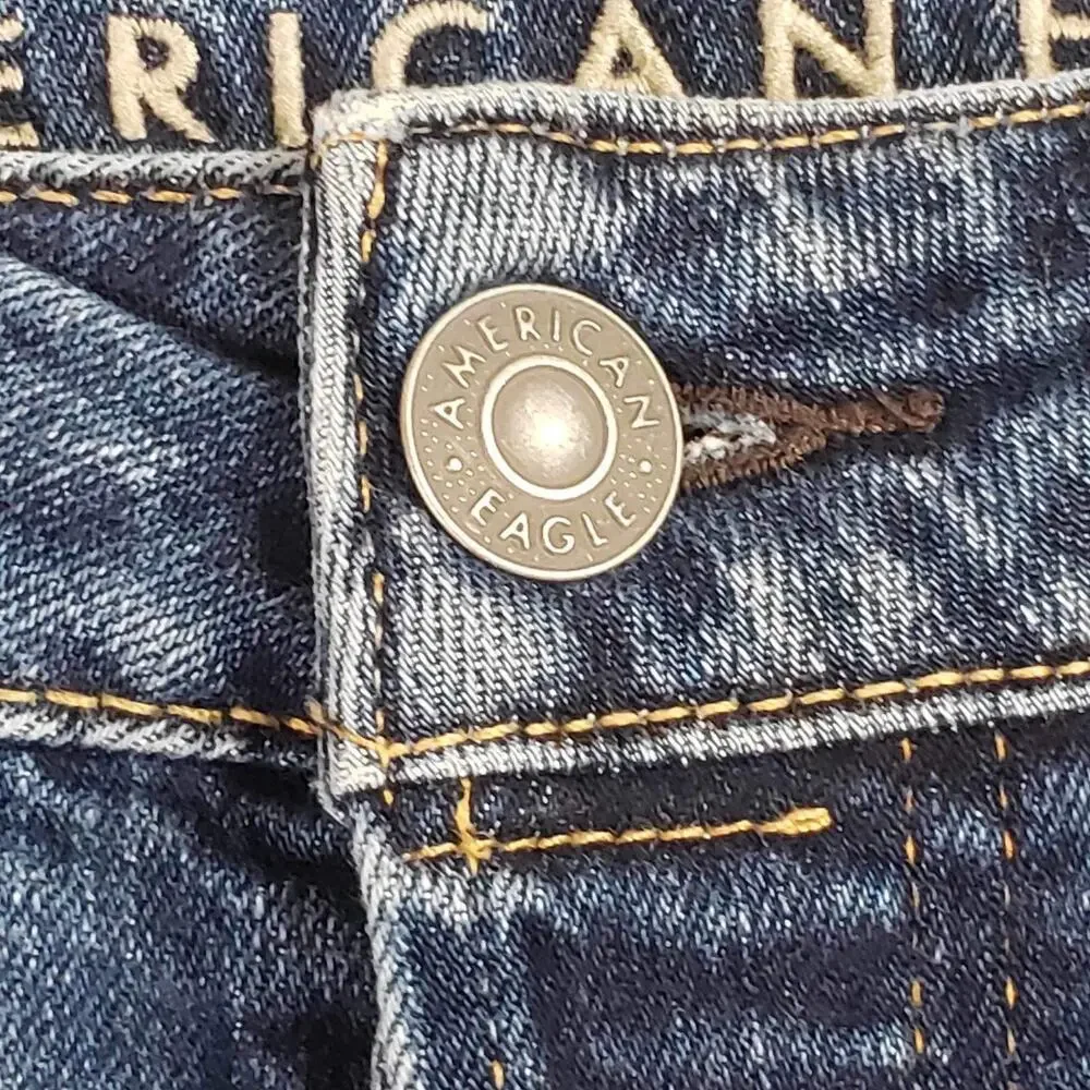 American Eagle Jeans Men’s Size 30x34 Blue Slim Distressed Skate Stretch